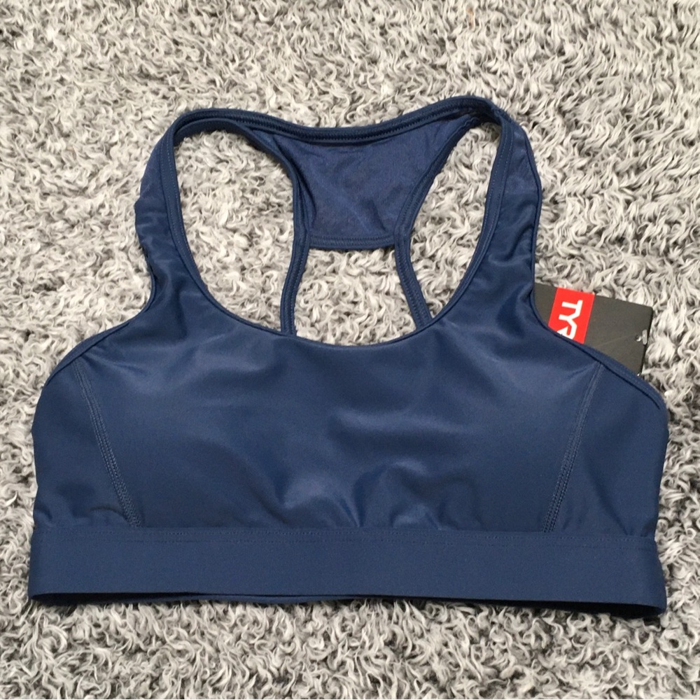 TYR Women's S 4/6 Slate Solid Reily Bikini Top Active Swimwear Medium Support